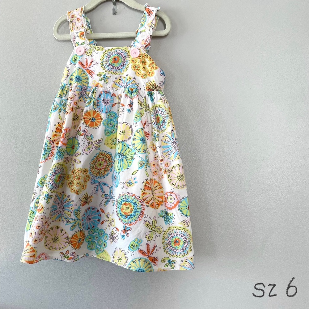 Aphorism sz6 cotton lined abstract floral dress